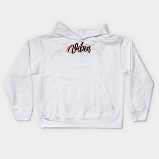 Pink 'vibin' Kids Hoodie